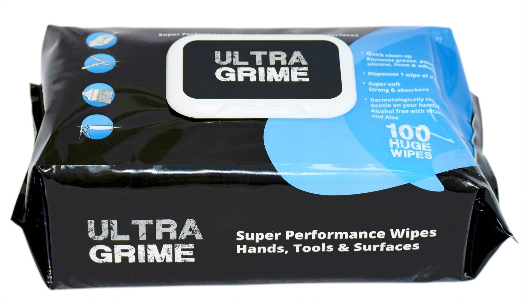 Ultra Grime Industrial Wipes - 100/pk